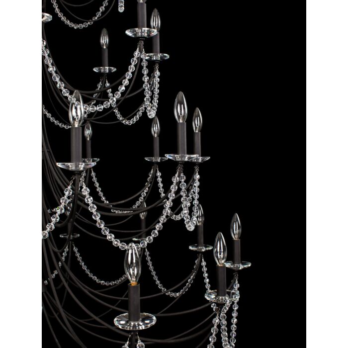 Brentwood 40-Light Chandelier in Carbon