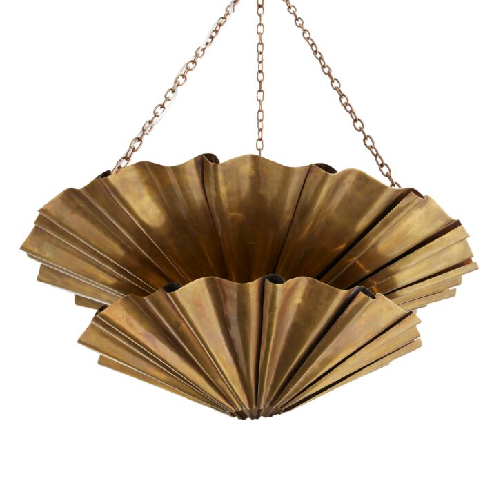 Katya 9-Light Chandelier in Vintage Brass