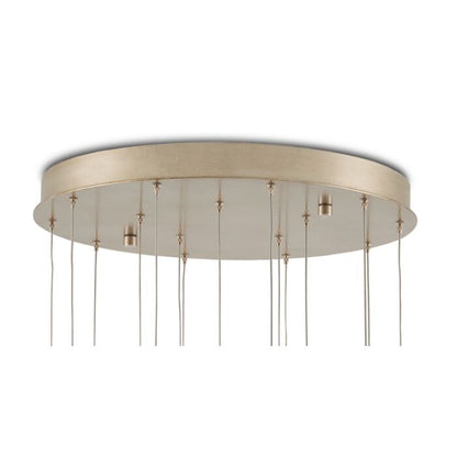 Daze 15-Light 1Pendant in White with Antique Brass