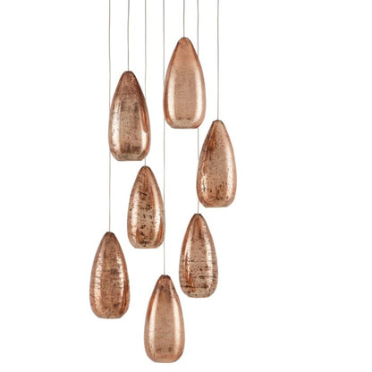 Rame 7-Light Pendant in Copper