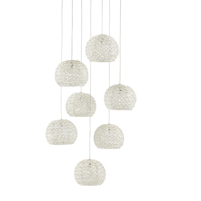 Piero 7-Light Pendant in Sugar White