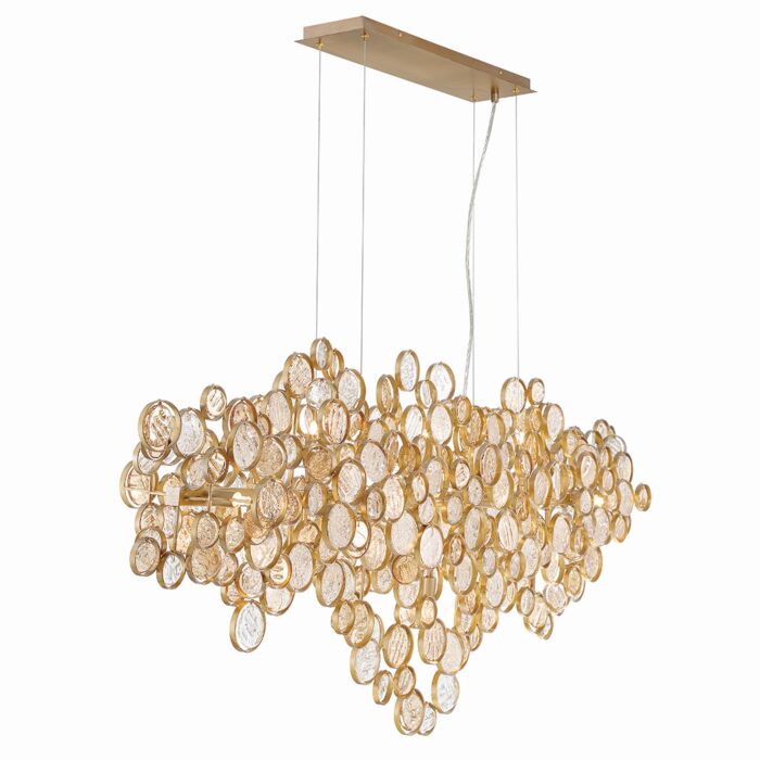 Eurofase Trento 15-Light Chandelier in Gold