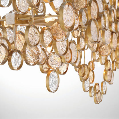 Eurofase Trento 15-Light Chandelier in Gold