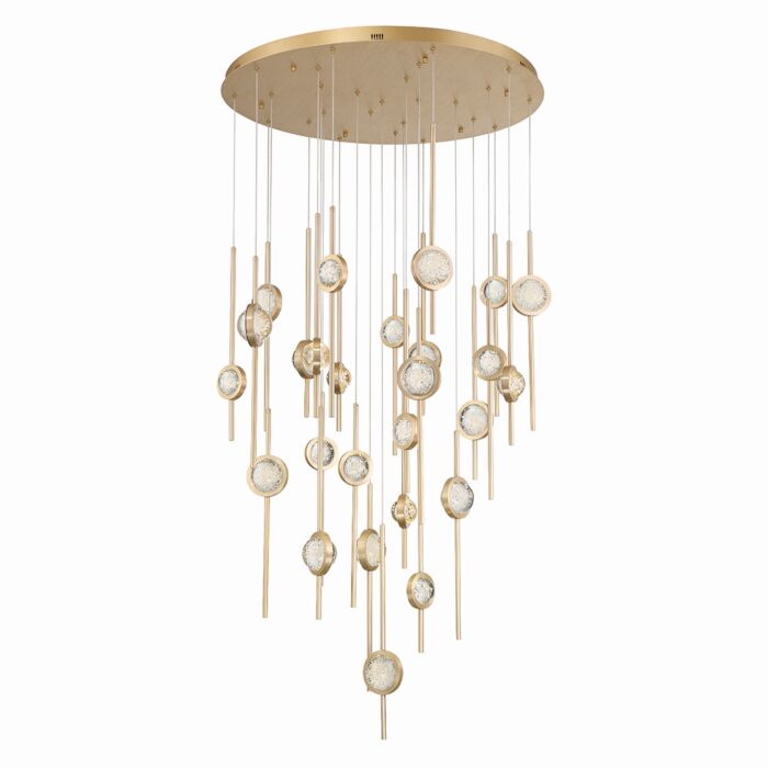 Barletta 26-Light LED Chandelier in Brass