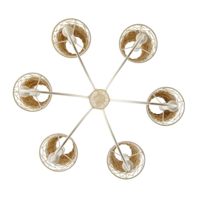 Cayman 6-Light Chandelier in Country White