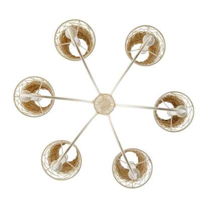 Cayman 6-Light Chandelier in Country White