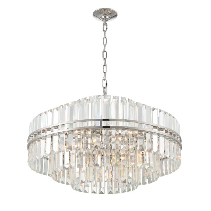 Hayes 16-Light Chandelier in Polished Nickel