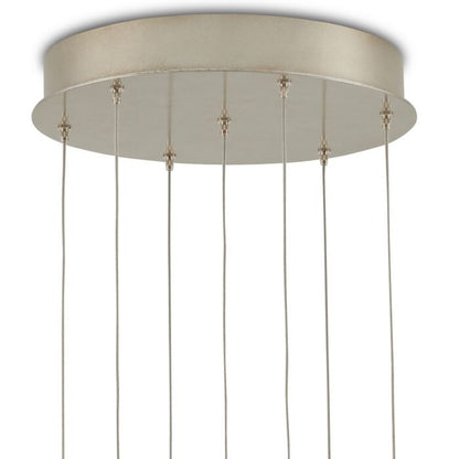 Iota 7-Light Pendant in Antique Brass