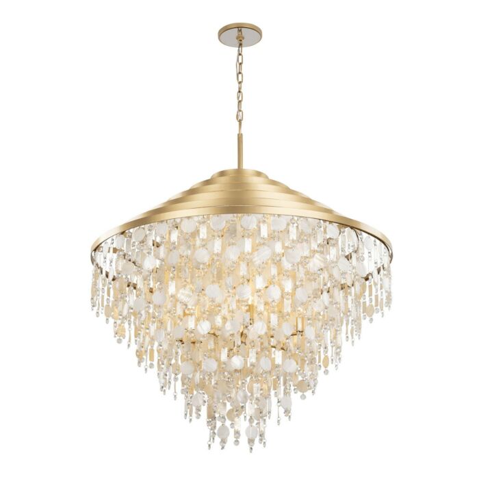 Kalani 16-Light Chandelier in French Gold