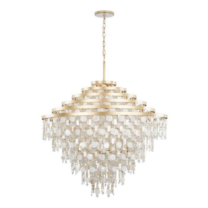 Kalani 16-Light Chandelier in French Gold