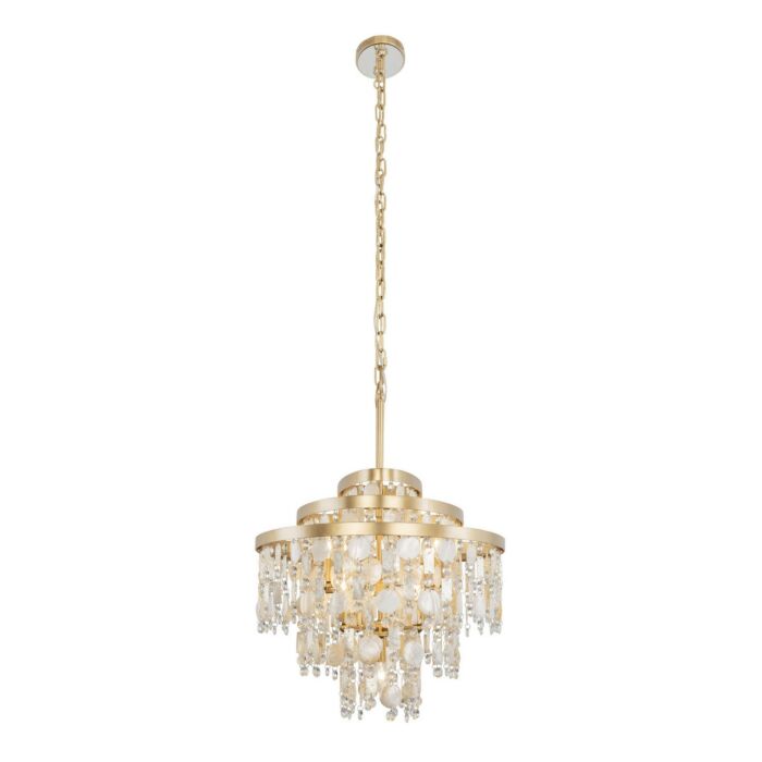 Kalani 9-Light Linear Pendant in French Gold