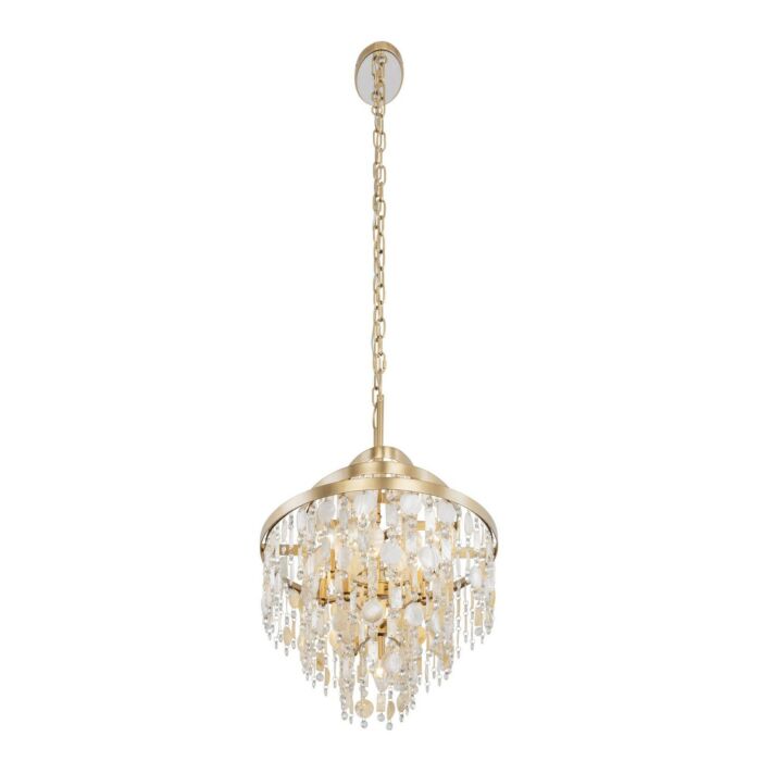 Kalani 9-Light Linear Pendant in French Gold