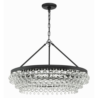 Calypso 6-Light Chandelier in Matte Black