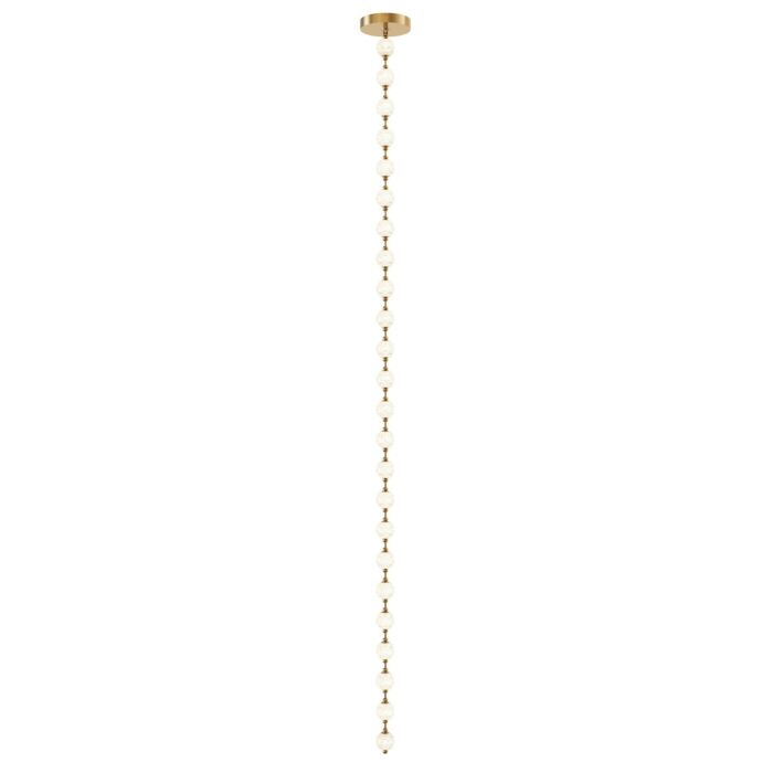 Marni LED Pendant in Natural Brass