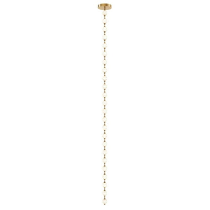 Marni LED Pendant in Natural Brass