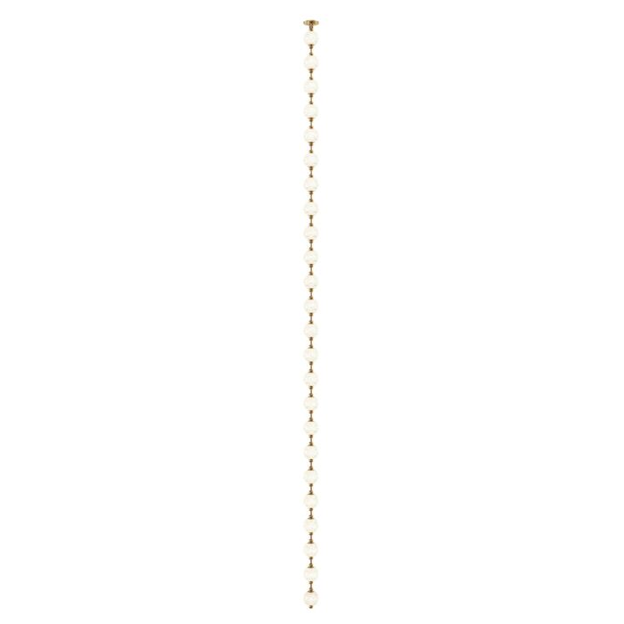 Marni LED Pendant in Natural Brass