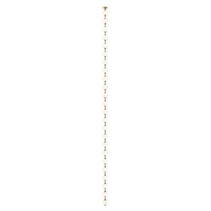 Marni LED Pendant in Natural Brass