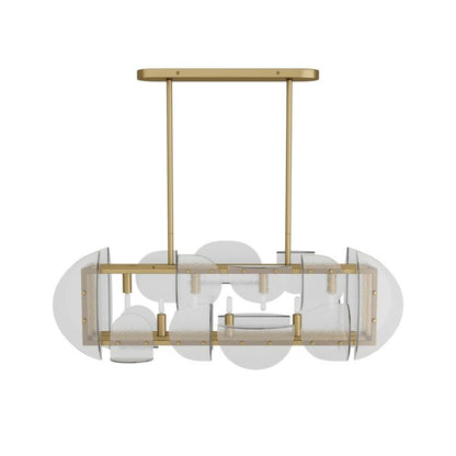 Tilley 7-Light Chandelier in Antique Brass