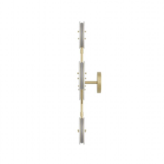 Meridian 4-Light LED Wall Sconce in Clear Seedy