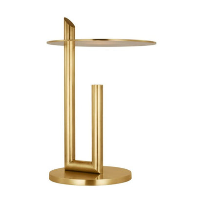 Fielle 1-Light LED Table Lamp in Natural Brass