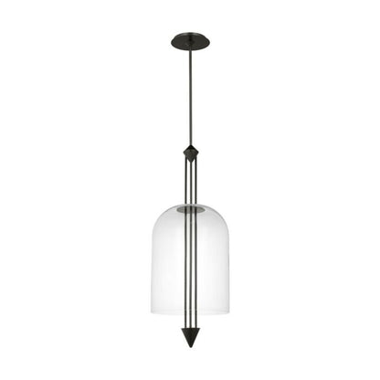 Cathedral 1-Light LED Pendant in Dark Bronze