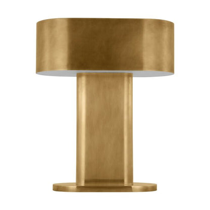 Wyllis 1-Light LED Table Lamp in Natural Brass