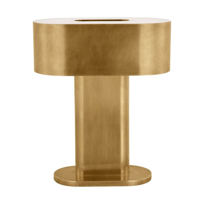 Wyllis 1-Light LED Table Lamp in Natural Brass