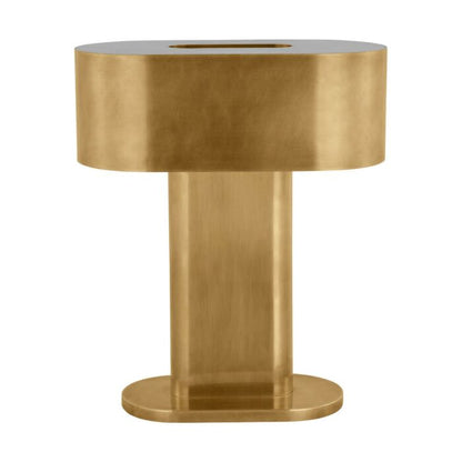 Wyllis 1-Light LED Table Lamp in Natural Brass