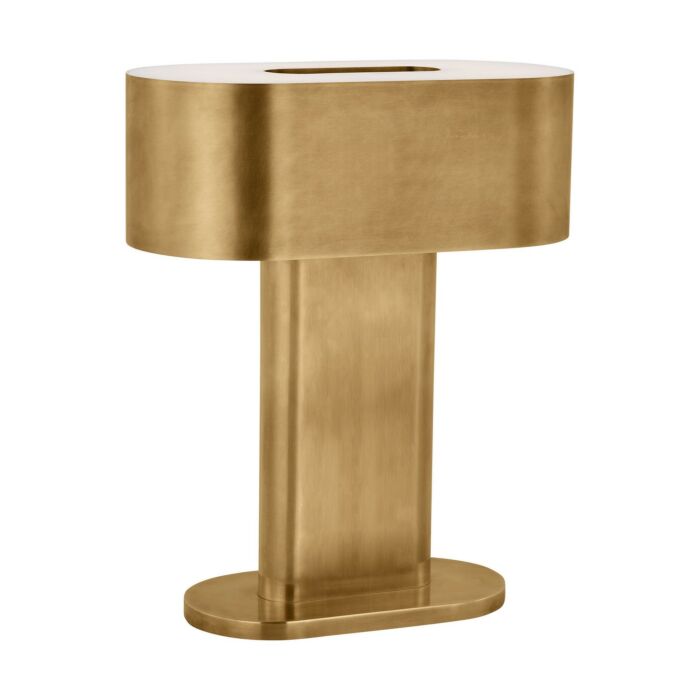 Wyllis 1-Light LED Table Lamp in Natural Brass