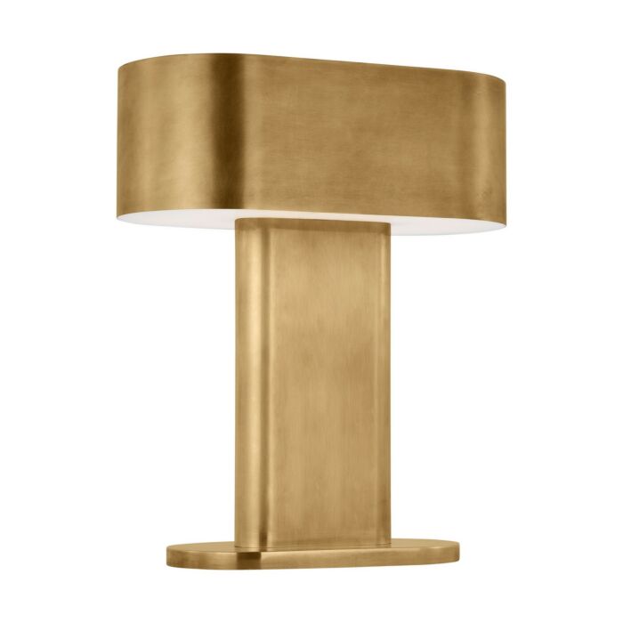 Wyllis 1-Light LED Table Lamp in Natural Brass