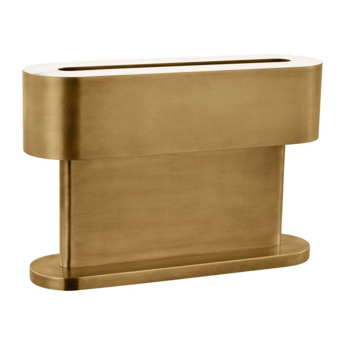 Wyllis 1-Light LED Table Lamp in Natural Brass