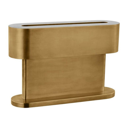 Wyllis 1-Light LED Table Lamp in Natural Brass