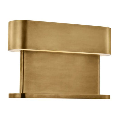 Wyllis 1-Light LED Table Lamp in Natural Brass