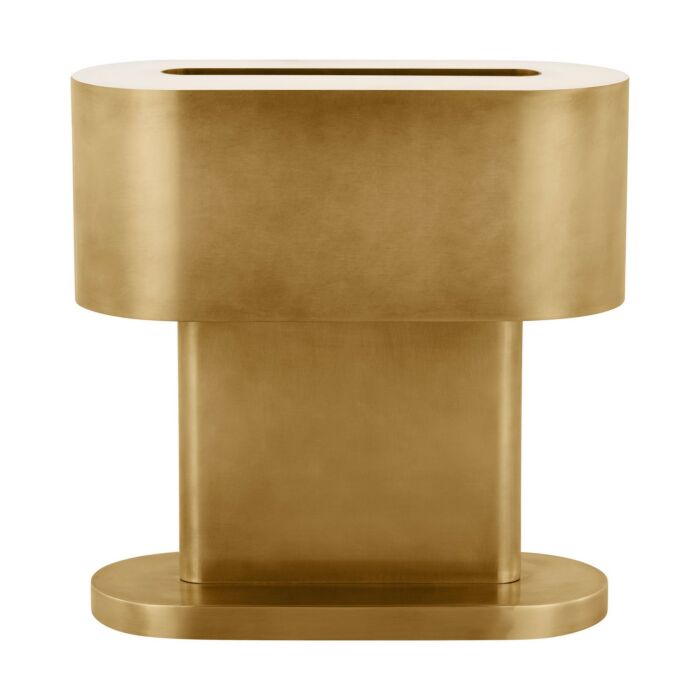 Wyllis 1-Light LED Table Lamp in Natural Brass