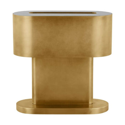 Wyllis 1-Light LED Table Lamp in Natural Brass