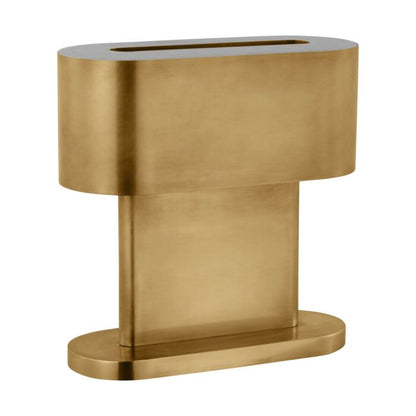 Wyllis 1-Light LED Table Lamp in Natural Brass