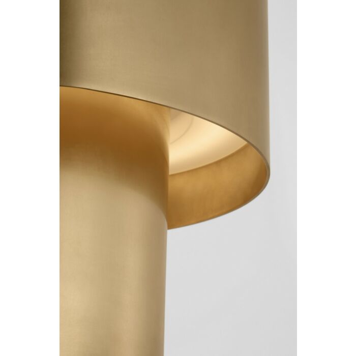 Kennett 1-Light LED Table Lamp in Natural Brass