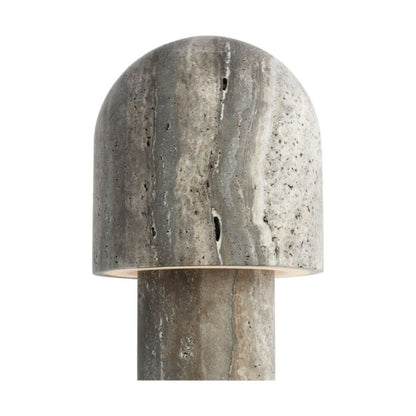 Kennett 1-Light LED Table Lamp in Dark Travertine