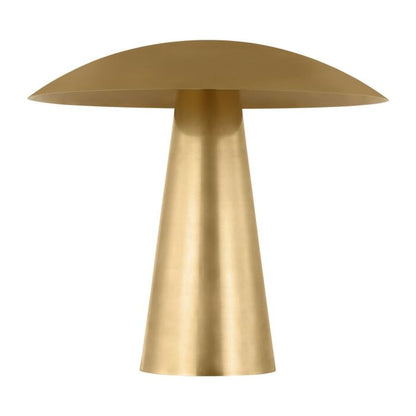 Aegis 1-Light LED Table Lamp in Natural Brass