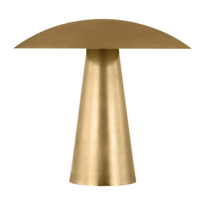 Aegis 1-Light LED Table Lamp in Natural Brass