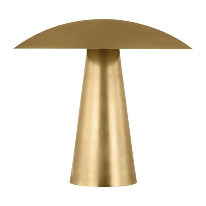 Aegis 1-Light LED Table Lamp in Natural Brass