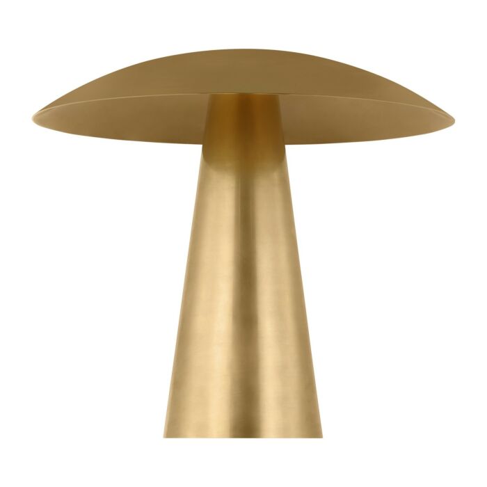 Aegis 1-Light LED Table Lamp in Natural Brass