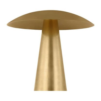 Aegis 1-Light LED Table Lamp in Natural Brass