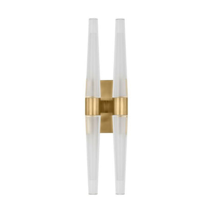 Lassell 4-Light LED Wall Sconce in Natural Brass