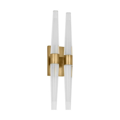 Lassell 4-Light LED Wall Sconce in Natural Brass