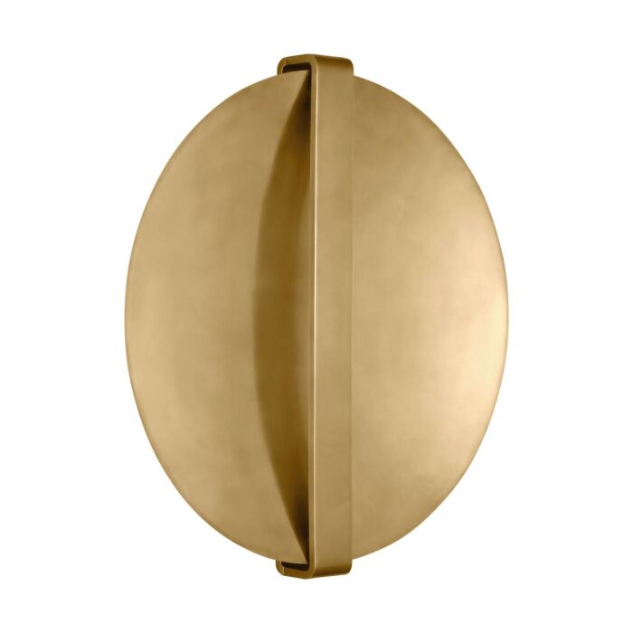 Cymbal 1-Light LED Wall Sconce in Natural Brass