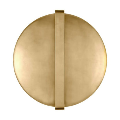 Cymbal 1-Light LED Wall Sconce in Natural Brass