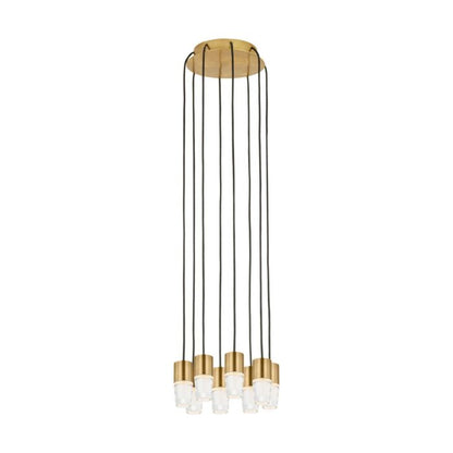 Lassell 8-Light LED Chandelier in Natural Brass