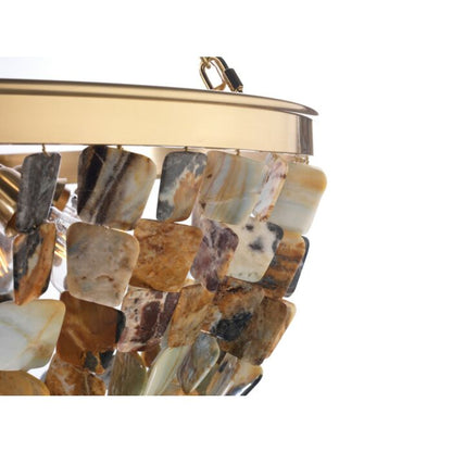 Flotsam 8-Light Pendant in Brass