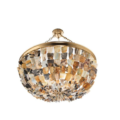 Flotsam 8-Light Pendant in Brass